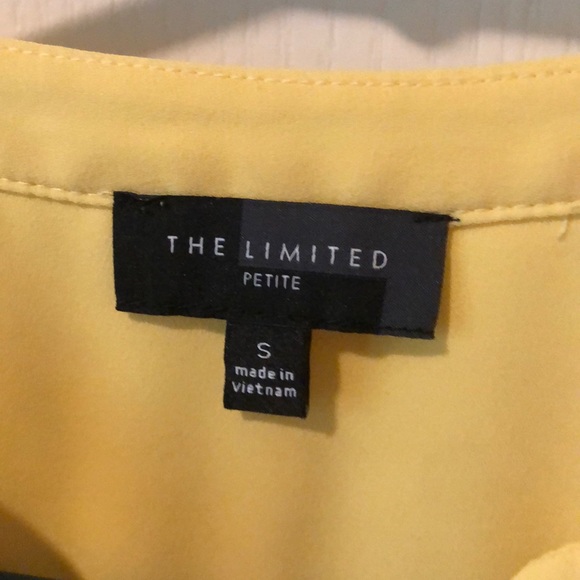 The Limited Small petite bright yellow blouse - Picture 2 of 2